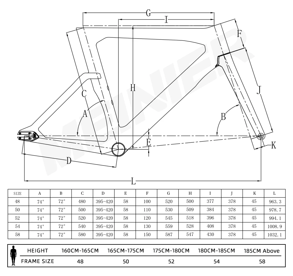 Customized Full Carbon Track Frame Single Speed Carbon Track Road Bike Frames 700c Front Brake Rigid Fixed Gear Bicycle Frameset