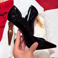 Black Red Slingback High Heels Pumps Red Bottom Shoes for Women 2024 Designer Luxury,Evening Dresses Elegant Wedding Shoes Bride