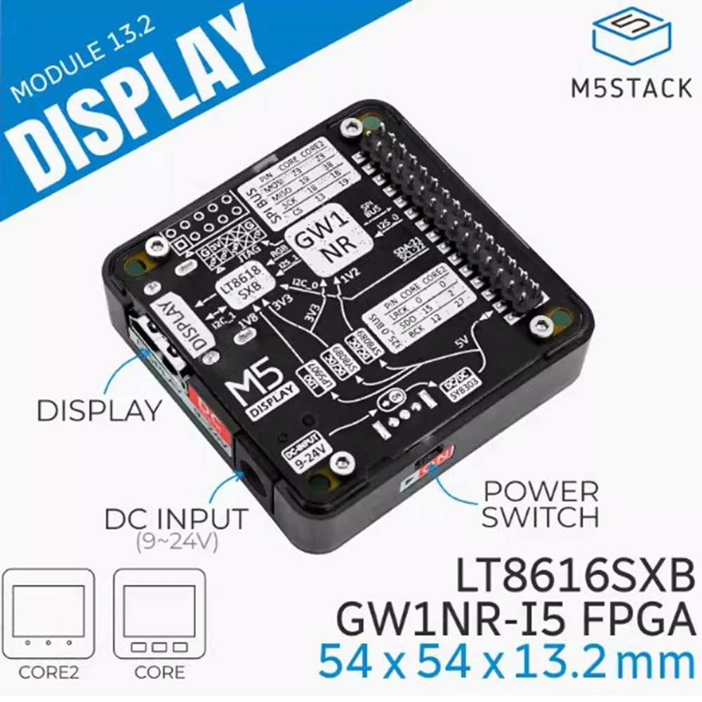 M5Stack Display Module 13.2 High definition video and audio module GW1NR-I5 FPGA