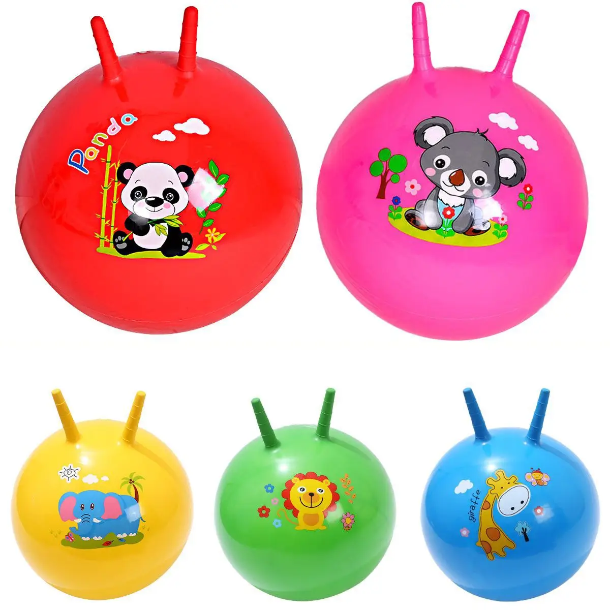 Juegos de salto de alta elasticidad de 45CM para niños, pelotas que rebotan para deportes al aire libre, tolva espacial, juguetes inflables, pelota de Hop