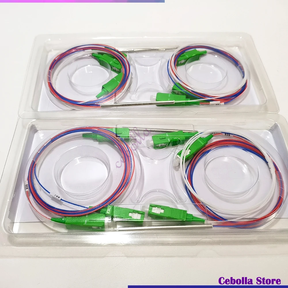 FTTH 1x2 Coupler Splittter Optical Fiber FBT Splitter 10:90  SC-APC Connector