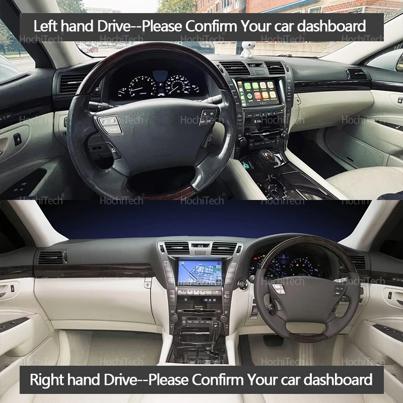 Suede Leather Dashmat Dashboard Cover Pad Black Dash Mat Carpet for Lexus LS460 LS460L LS600L LS460H LS600H 2006-2011