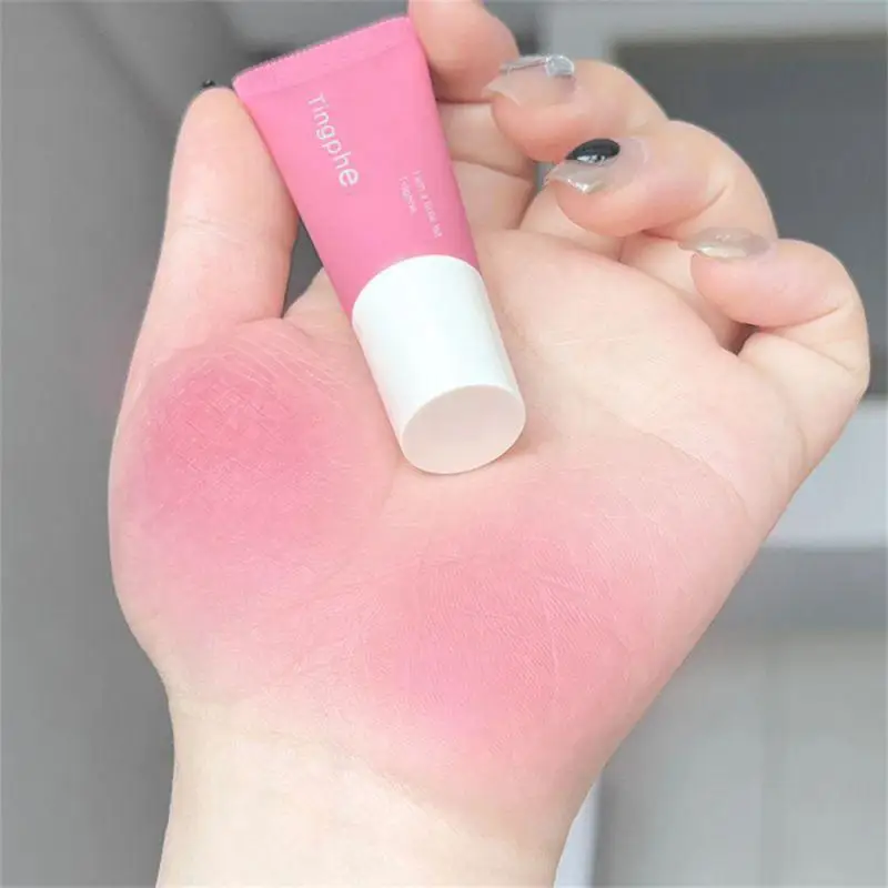 Matte Liquid Blush Peach Milk Apricot Color Rouge Cream Long Lasting Brightening Face Contouring Eyeshadow Cheek Tint Makeup