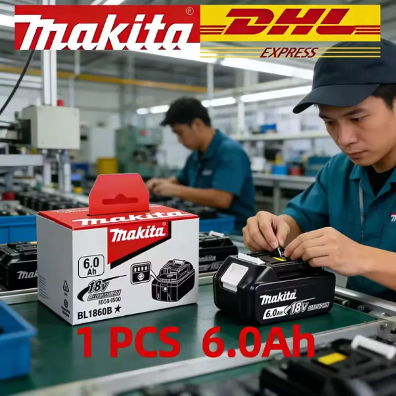 

100% Makita 6.0Ah Battery 18V LXT Lithium-Ion BL1860 with LED Indicator Battery18v Battery power tool battery Original 18v 6