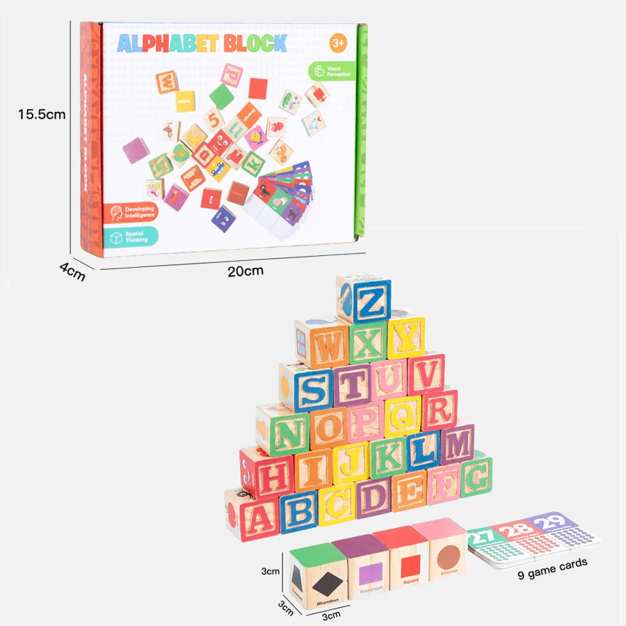 Montessori Lernspielzeug Holzbausteine Stapeln Hoch Großes Block Holzspielzeug für Kinder Geschenk Finden Sie das Motorik-Trainingsspiel