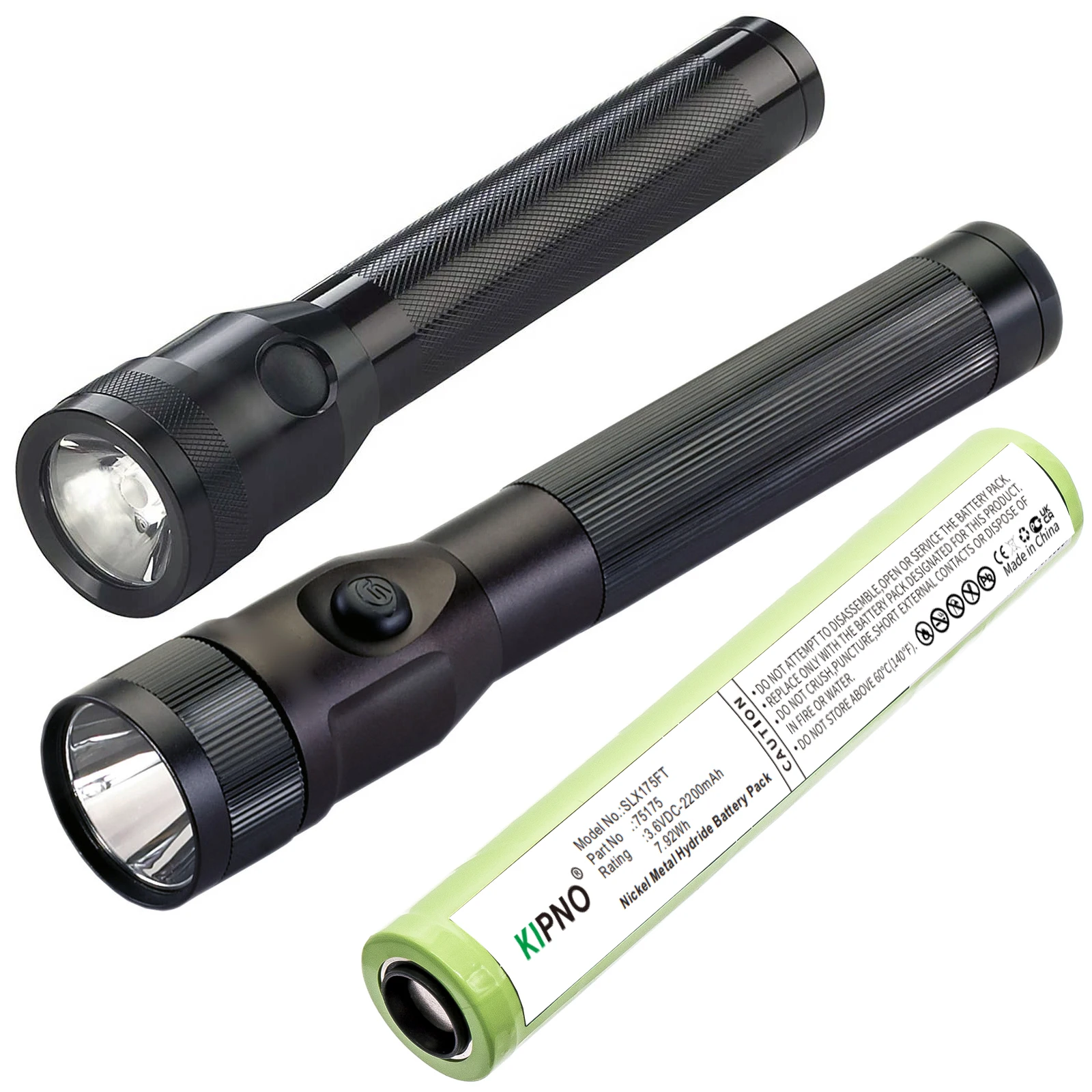 KIPNO Flashlight 2200mAh Battery 75175 75375 For Streamlight Except UltraStinger Peli M9 Stinger HP XT75300  75301 75303 - view 4