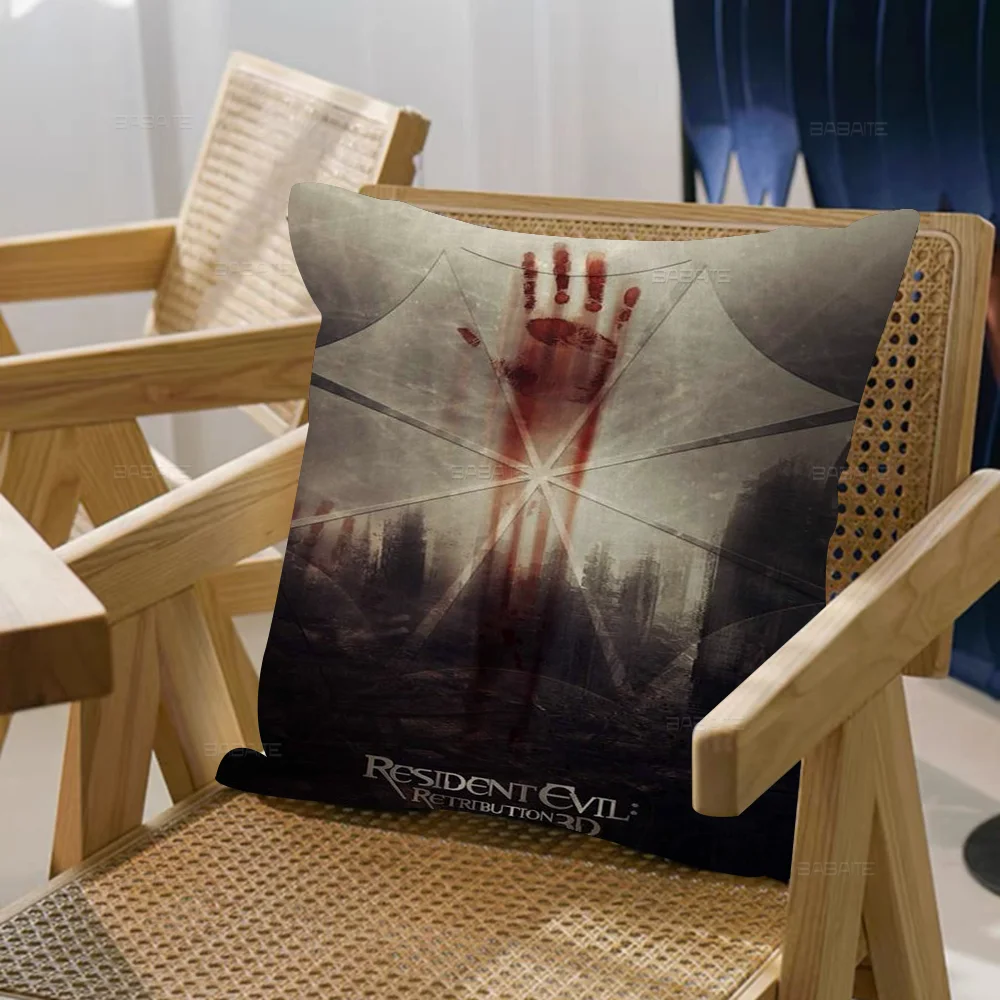 Game R-RESIDENT EVIL Pillow Cushion Cover Pillowcase Living Room Sofa Home Decor Customized