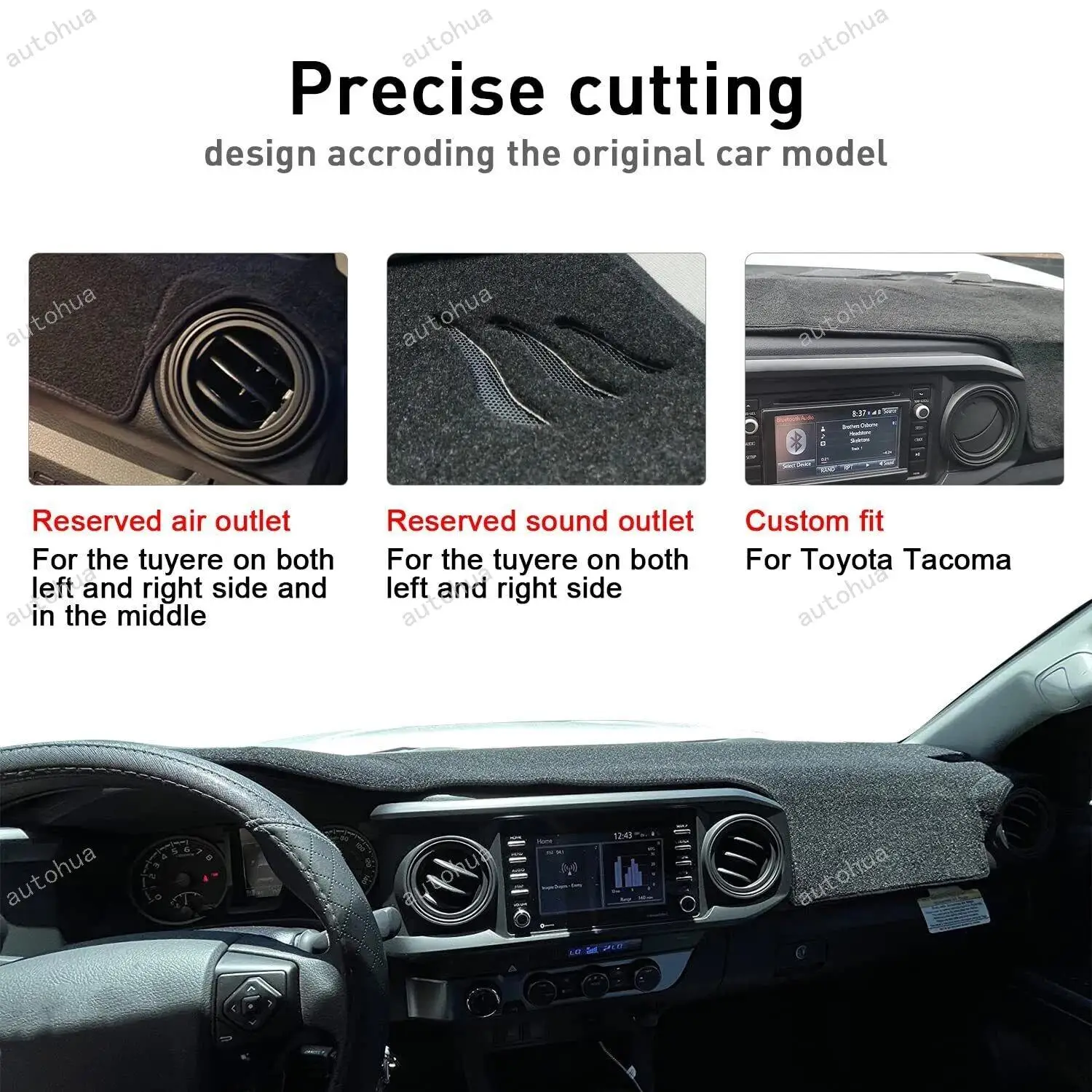 المضادة للأشعة فوق البنفسجية داش حصيرة ظلة السجاد لكرايسلر 300 300C 2011-2022 عدم الانزلاق لوحة القيادة غطاء مراتب مضاد للماء عالي الجودة حماية السيارة الداخلية