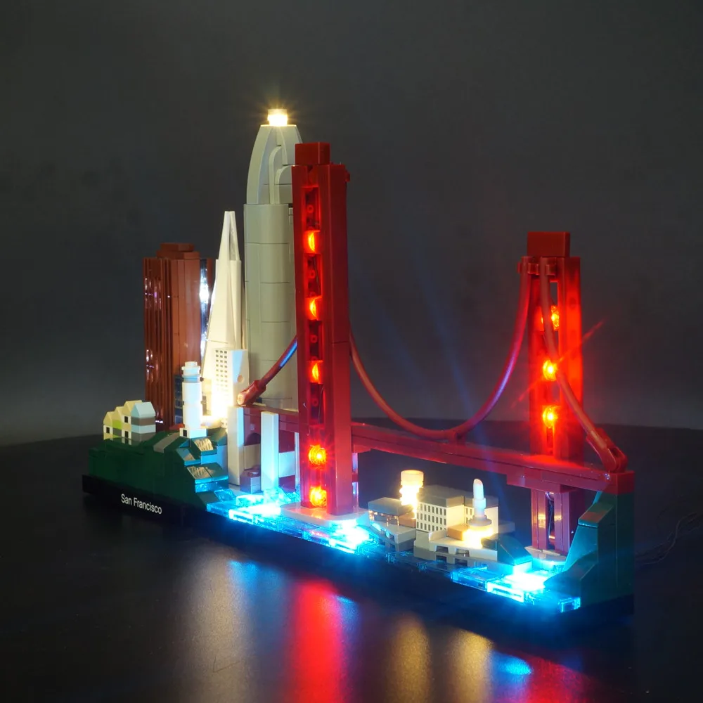 

Led Light Up Kit For 21043 Architecture San Francisco Light Set Not Included Building Blocks