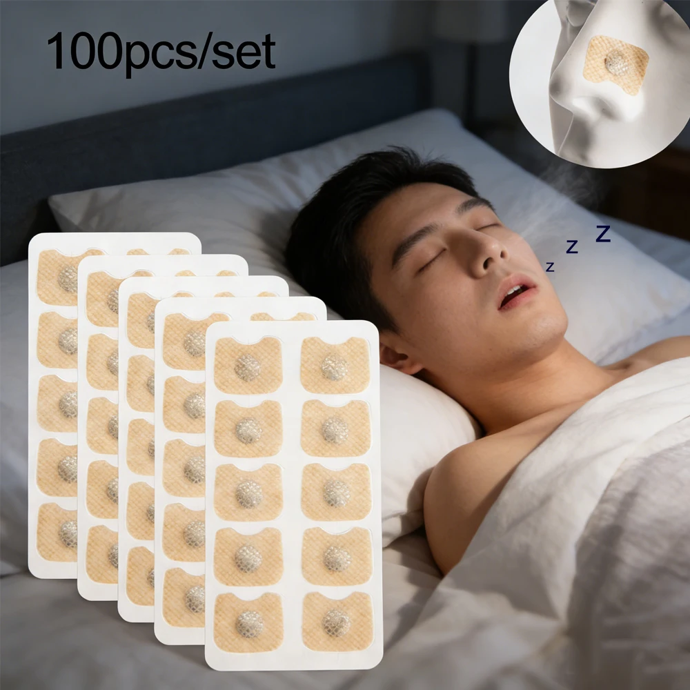 

100Pcs Nose Breathing Patches Nasal Breathing Dilators Patch Oxygen Intake,breathing Refill Nose Strips Accessary