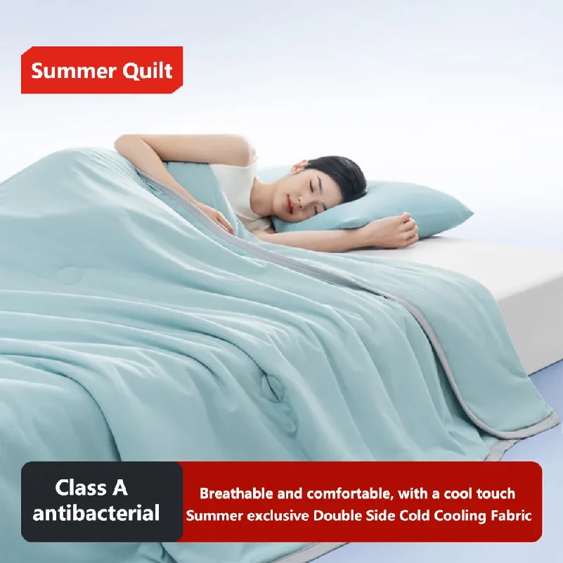 Grade A Cooling Blanket for Bed Soft Breathable King Size Summer Quilt Queen Air Condition Comforter Lightweight Cool Duvet