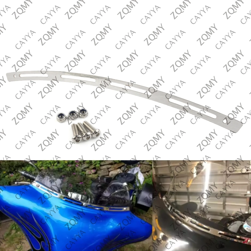 4 Slotted Batwing Fairing Windshield Trim for Harley Electra Glide 1996-2013