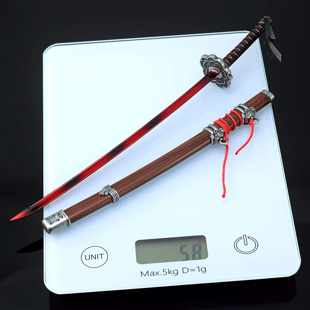 26 ซม./10.23in Sekiro Wolf katana มีดโลหะอาวุธ props เกมอุปกรณ์ต่อพ่วง MINI ญี่ปุ่น Katanas รุ่นเครื่องประดับของเล่นเด็กของขวัญ