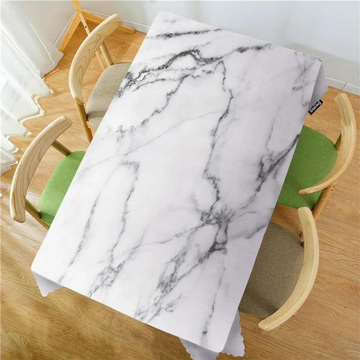 Compass Rectangular Tablecloths Old World Map Nautical Compass Washable Tablecover Kitchen Holiday Party Dining Room Table Decor