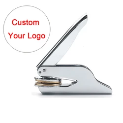 Dry Seal Stamp Custom Book Embosser Stamp for Your Logo or Design Embosser Personalized Book Embosser Gift for Book Lover