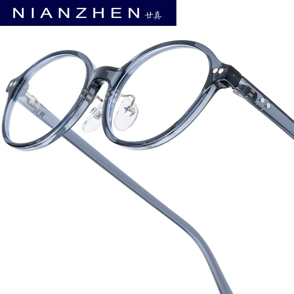 NIANZHEN TR90 Eyeglasses Frame Women 2025 Oval Brand Design Glasses Men Ultralight-Weight Retro Vintage Eyewear Spectacles 33003
