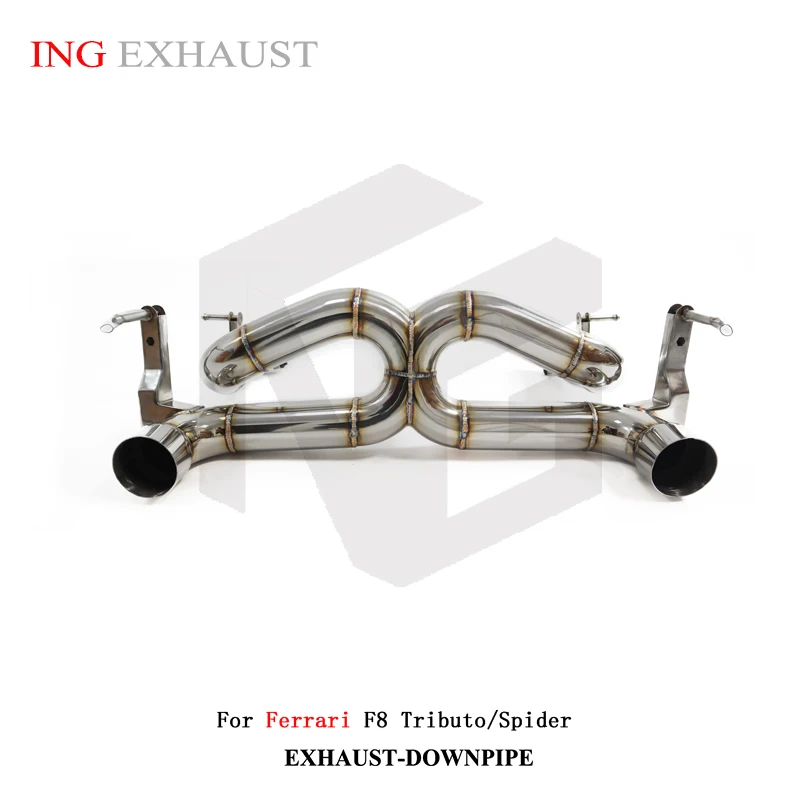 

ING Stainless Steel 304 Direct Flow Catback for Ferrari f8 V8 3.9T Cancel Muffler por Engine Performance Exhaust System