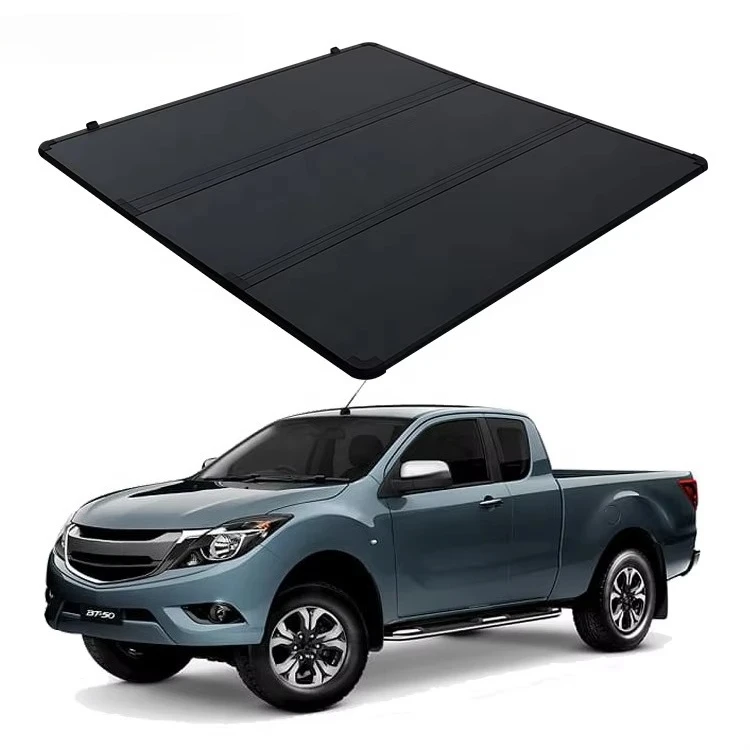 

Waterproof Hard Tri-Fold Aluminum Alloy Tonneau Cover for BT-50