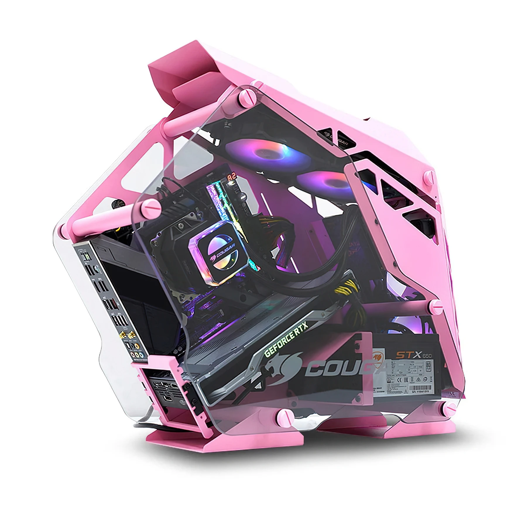 COUGAR CONQUER MINI ITX Chassis PC Case Pink - AliExpress 7