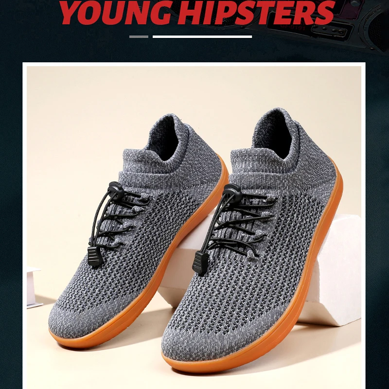 

New Minimalist Barefoot Shoes Unisex Lightweight Breathable Zero Soles Wide Toe Men's Running Shoes Outdoor Casual Walking Shoes