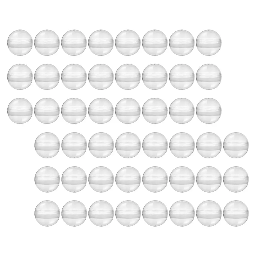 

50 Pcs 50mm Transparent Twist Plastic Balls Open Close Capsules Machine Toys Collectibles Beads Storage Display Mini