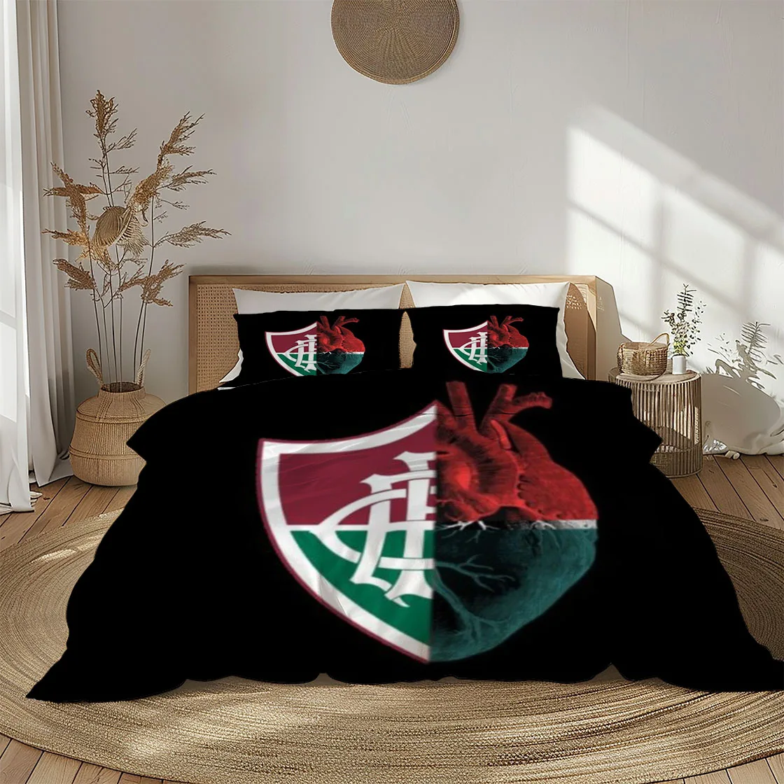 Fluminense Brazile Heart Duvet Cover Set EU Single Double King US Twin Full Queen Size  Bedclothes