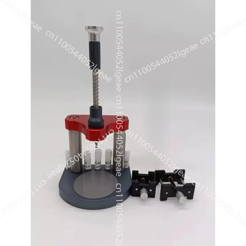 Bench Type Watch Dial Feet Milling Tool Kit with Movement Holder and Assorted Metal Dial Feet Parts for Watchmakers T0432