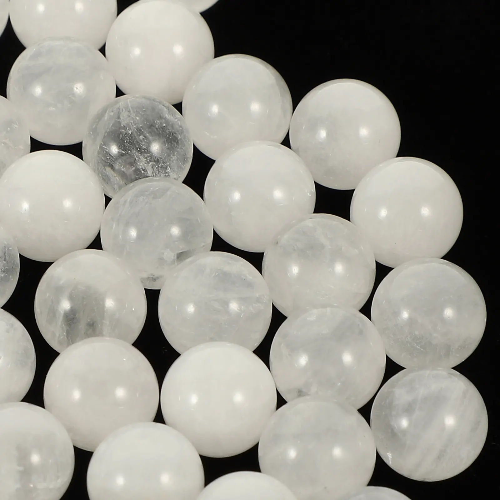 

50Pcs Smooth Undrilled Beads Natural Crystal Stone for DIY Jewelry Making Essential Oil Roller Bottle Craft Decor Filler Beads