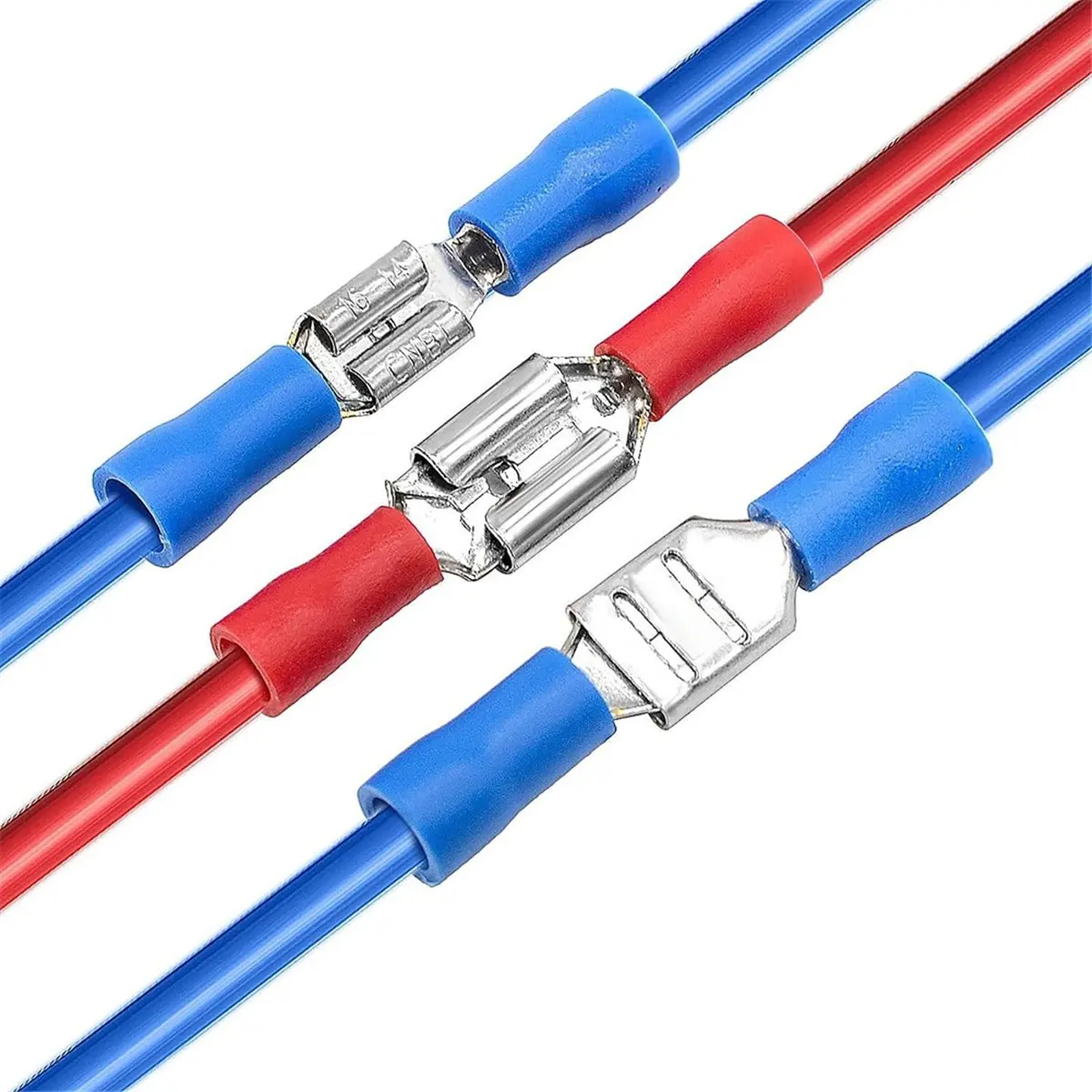 ABNQ 280pcs Insulated Wire Electrical Connectors with Tool Assorted Male/Female Wire Cable Crimp Terminals U-Type Fork Spade