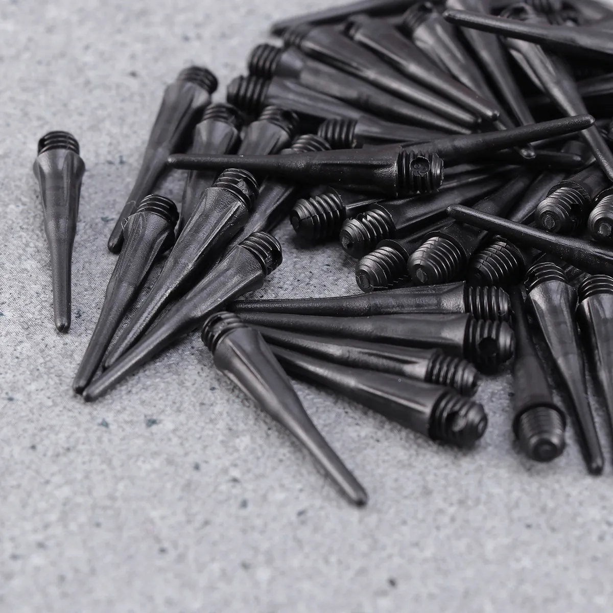 50Pcs Reinforced PVC Dart Points Tips Locking Hole Design Secure Fit Soft Tip Flight Accessory Tip Point Accessory