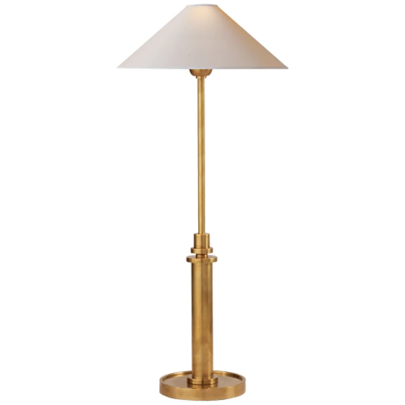Lampshade Desk Lamp Hotel Room Bedroom Bedside Gold Watch Desk Lamp