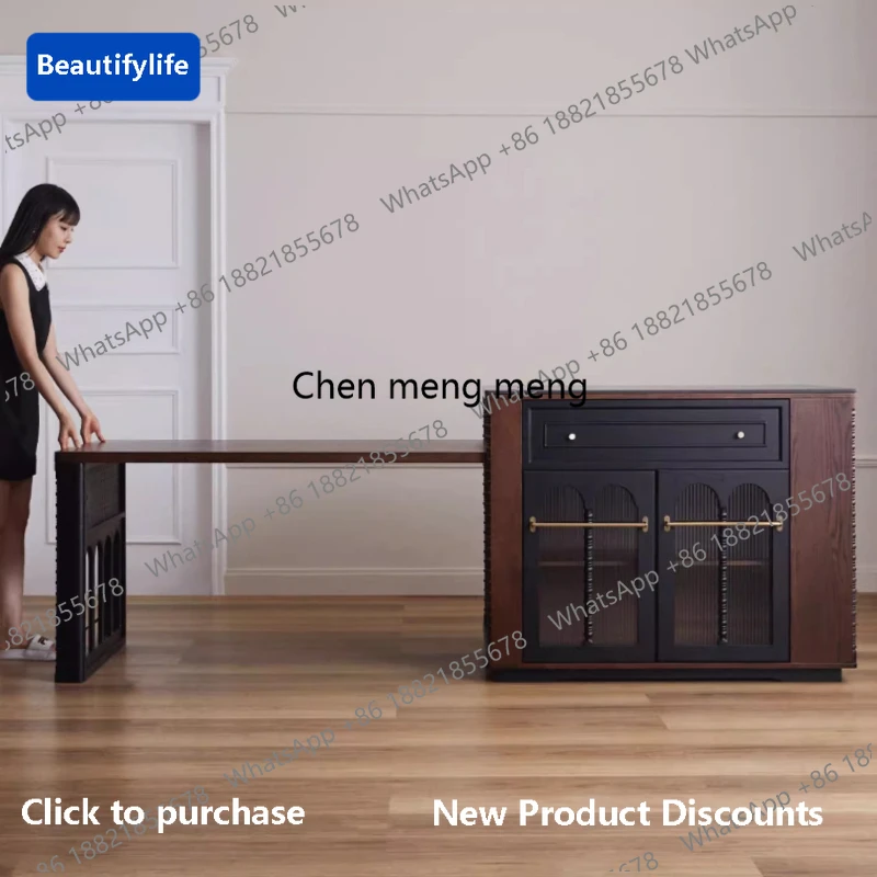 

Современный обеденный стол z5556 из дерева, конференц-стол, приставной кухонный стол, роскошный раздвижной настенный обеденный стол-консоль, экономия пространства, мебель для дома