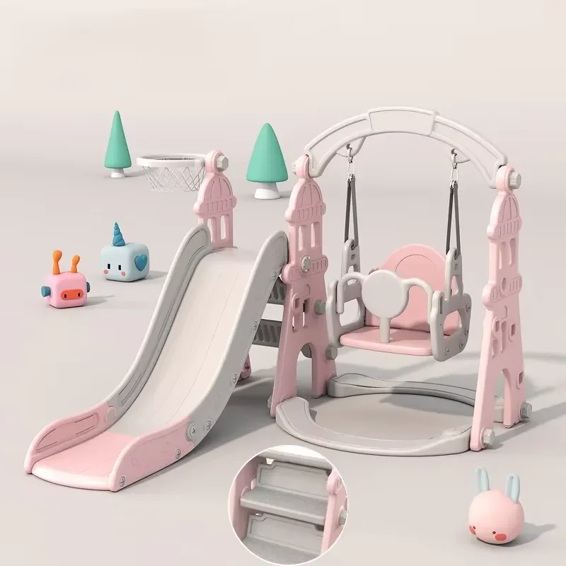 New commercial indoor playground equipment - multi-functional children's plastic slides - suitable for shopping malls and