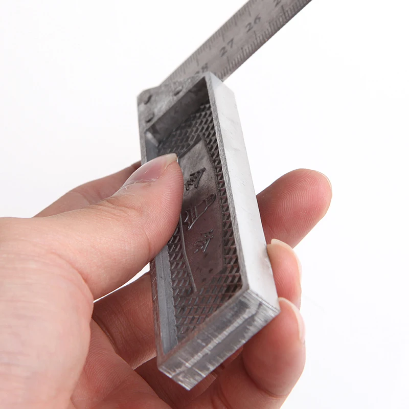 Portabel 1 buah 30cm penggaris persegi sudut pengukuran kanan baja tahan karat baru