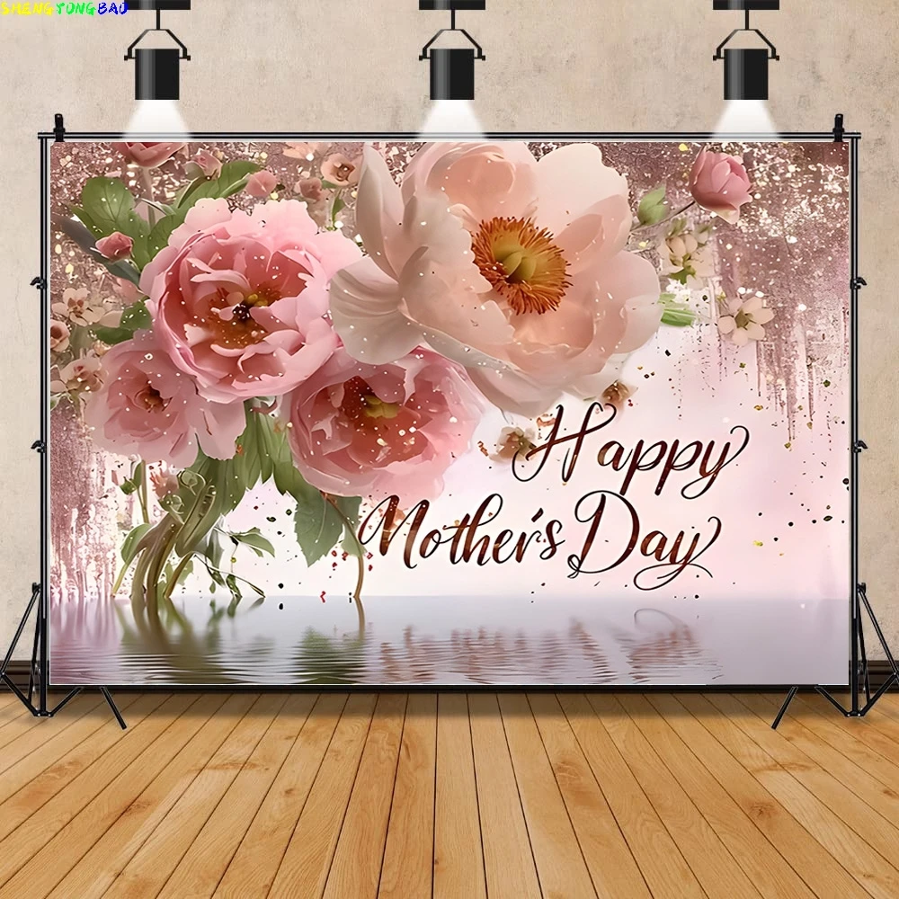 It's a Girl Baby Shower Backdrop Boho Bear Gender Photography Background Party Newborn Baby Birthday Photo Studo Props HK-18