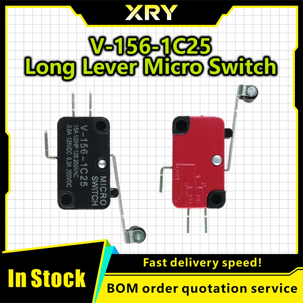 XRY V-156-1C25 with long wheel microswitch, small travel limit microswitch, 16A, 250VAC