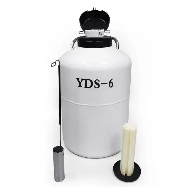 Factory direct commical liquid nitrogen tank YDS-6 for storage and transport