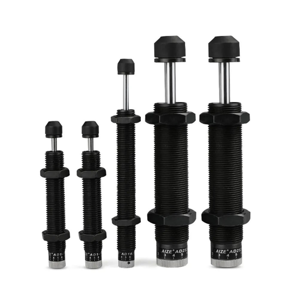 Pneumatic Hydraulic Shock Absorber Adjustable Hydraulic Buffer AD series AD1410 AD1412 AD1416 ~ AD3650