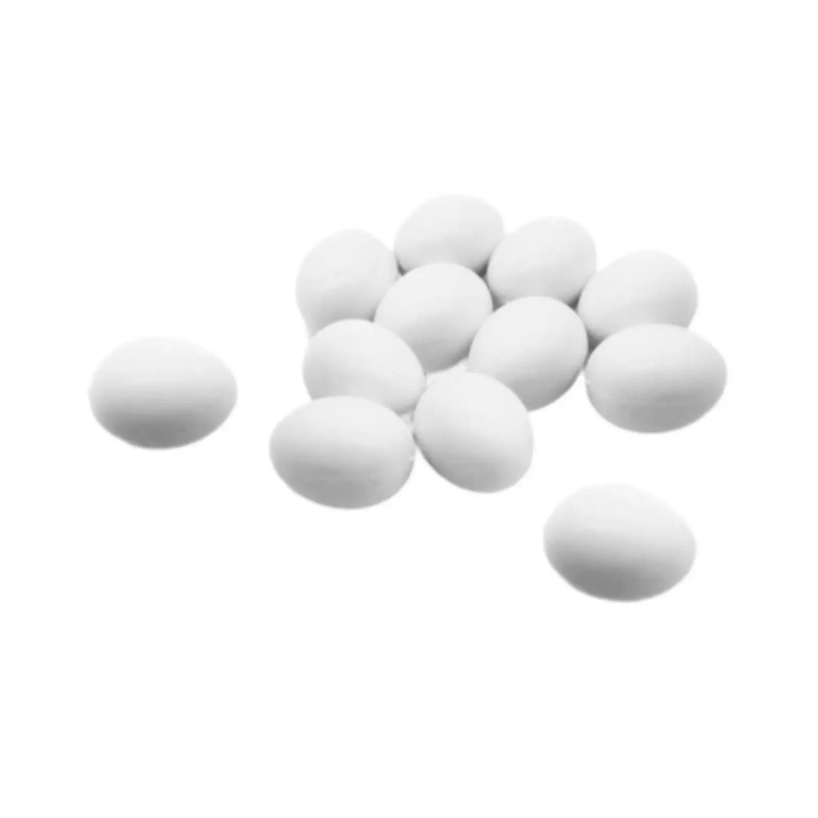 12Pcs Solid Pigeon Eggs Simulation Eggs Agricultural Tool Decor Artificial Eggs