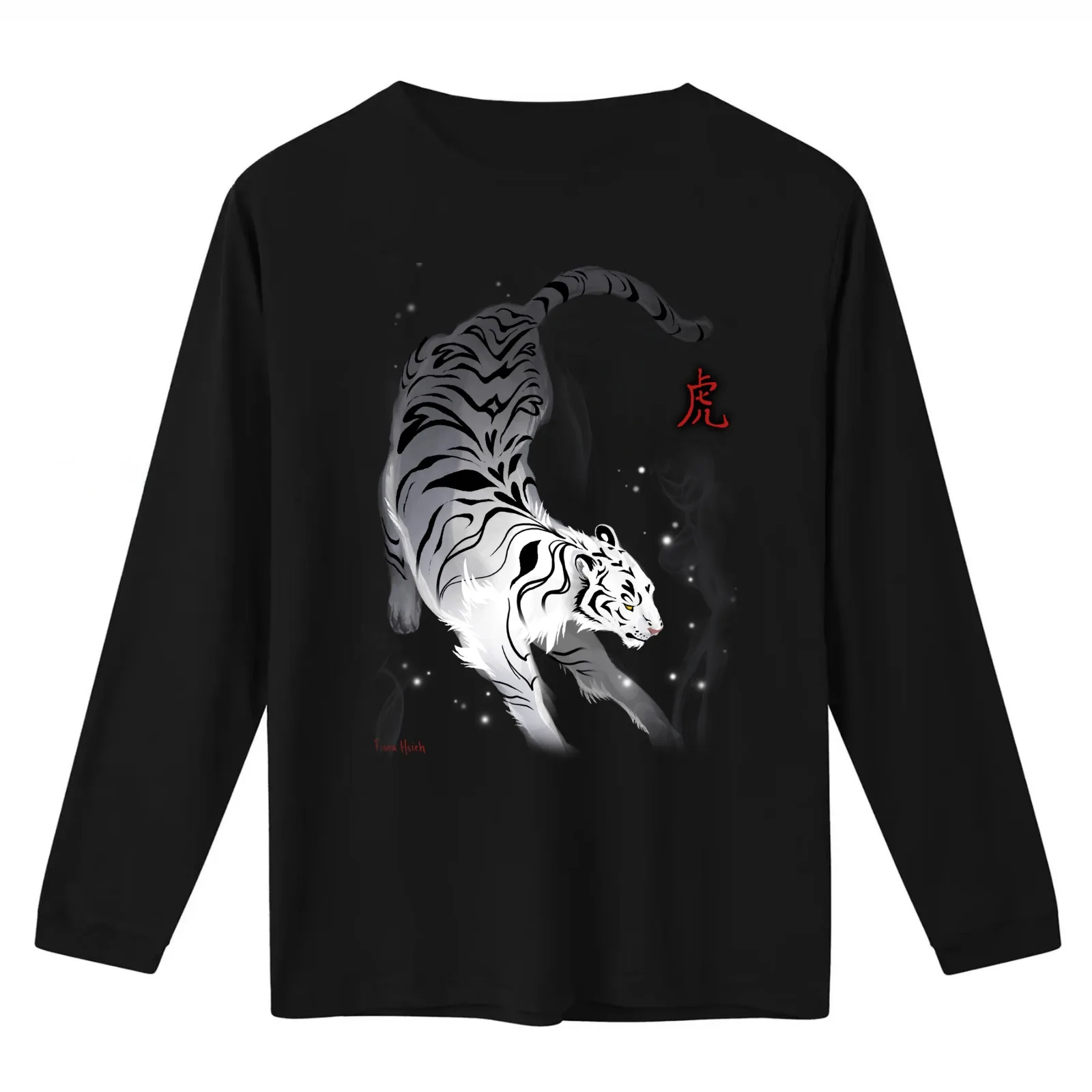 Candle Flies Tiger T-Shirt Summer Casual Cotton Tee Oversized Streetwear Tops Vintage Graphic Print Loose Fit Short Sleeve