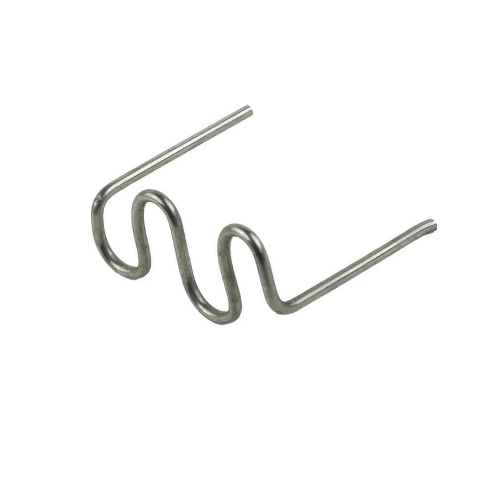 

100pcs Staples Pre-cut 0.8mm Flat Plastic Stapler Repair for Welder Silver Tool Hot Staples Portable Practical