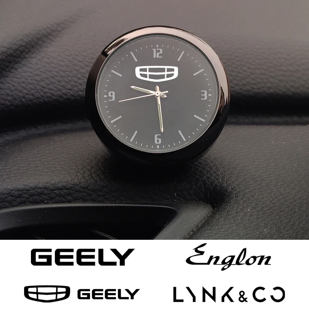 Auto Ornament Car Clock Watch Quartz Clocks For Geely Gleagle Azkarra BINRAY Coolray Tugella Bo Rui GE LYNK CO 01 03 02 06 05