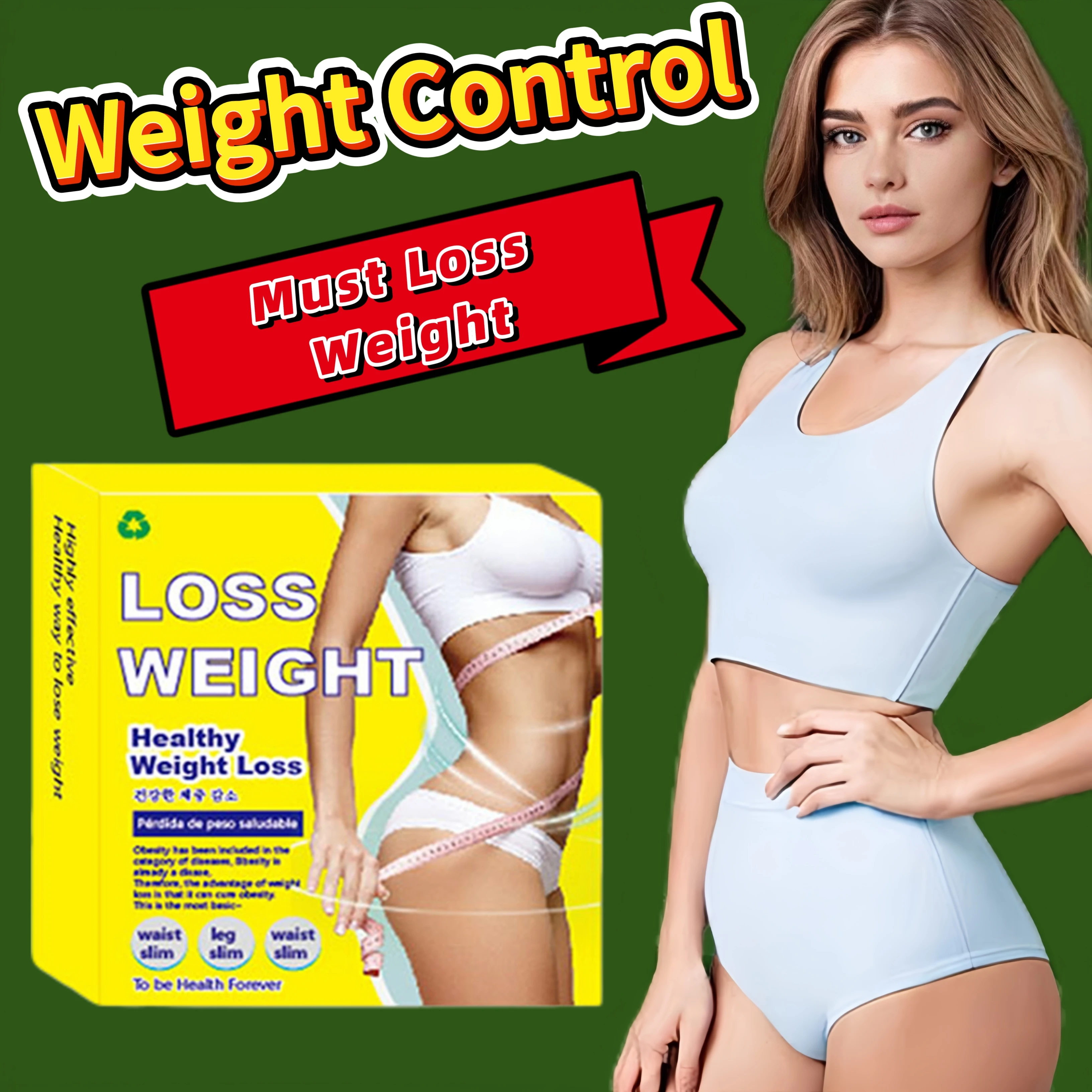 Female reshaping weight loss capsule, stubborn body shape, fat burning, appetite suppressant