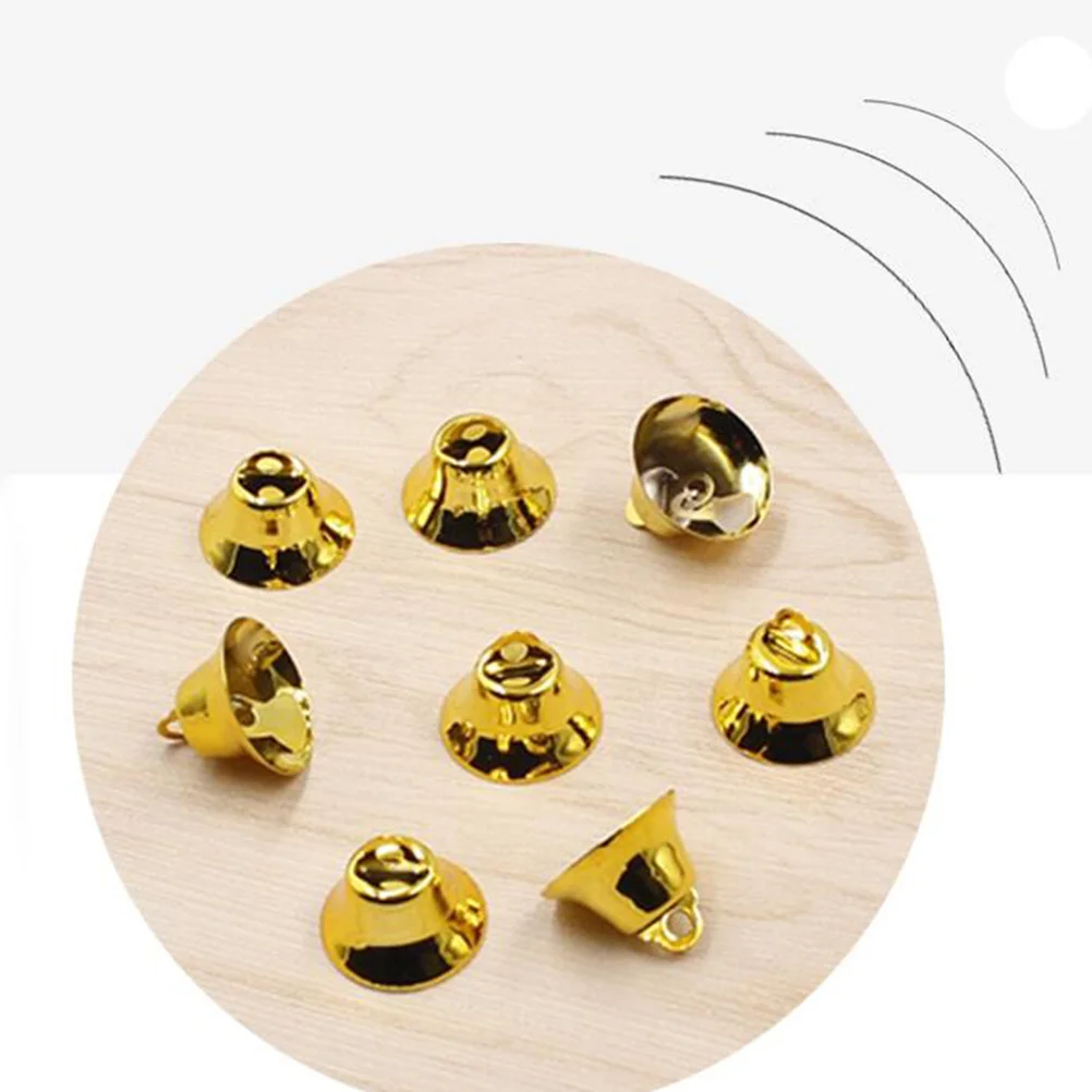 

120pcs 20Mm Bell Decoration Golden Mini Pendant For Tree Diy Ornament Holiday Party Christmas Tree Pendant Decorations