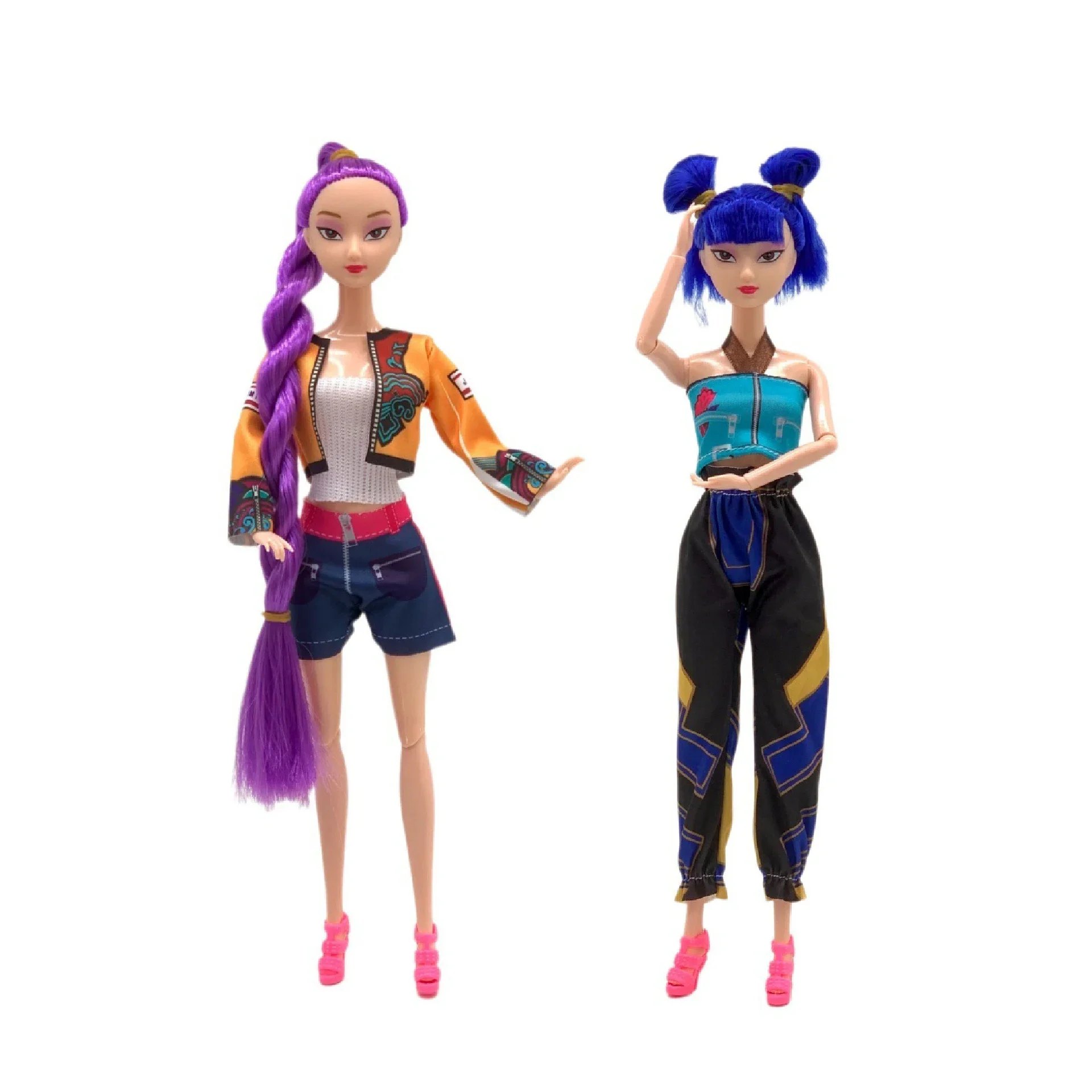 $_Kpop Demon Hunters Figura de acción de juguete Rumi Mira Zoey Figura de vinilo de juguete DIY Muñecas de moda K Pop Demon Hunters para fanáticos Regalo_ @