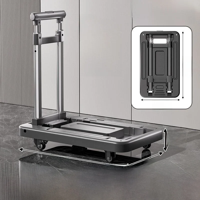 portable-folding-hand-pulled-cart-lightweight-shopping-cart-home-use-goods-transporter-multi-functional-stainless-steel-cart