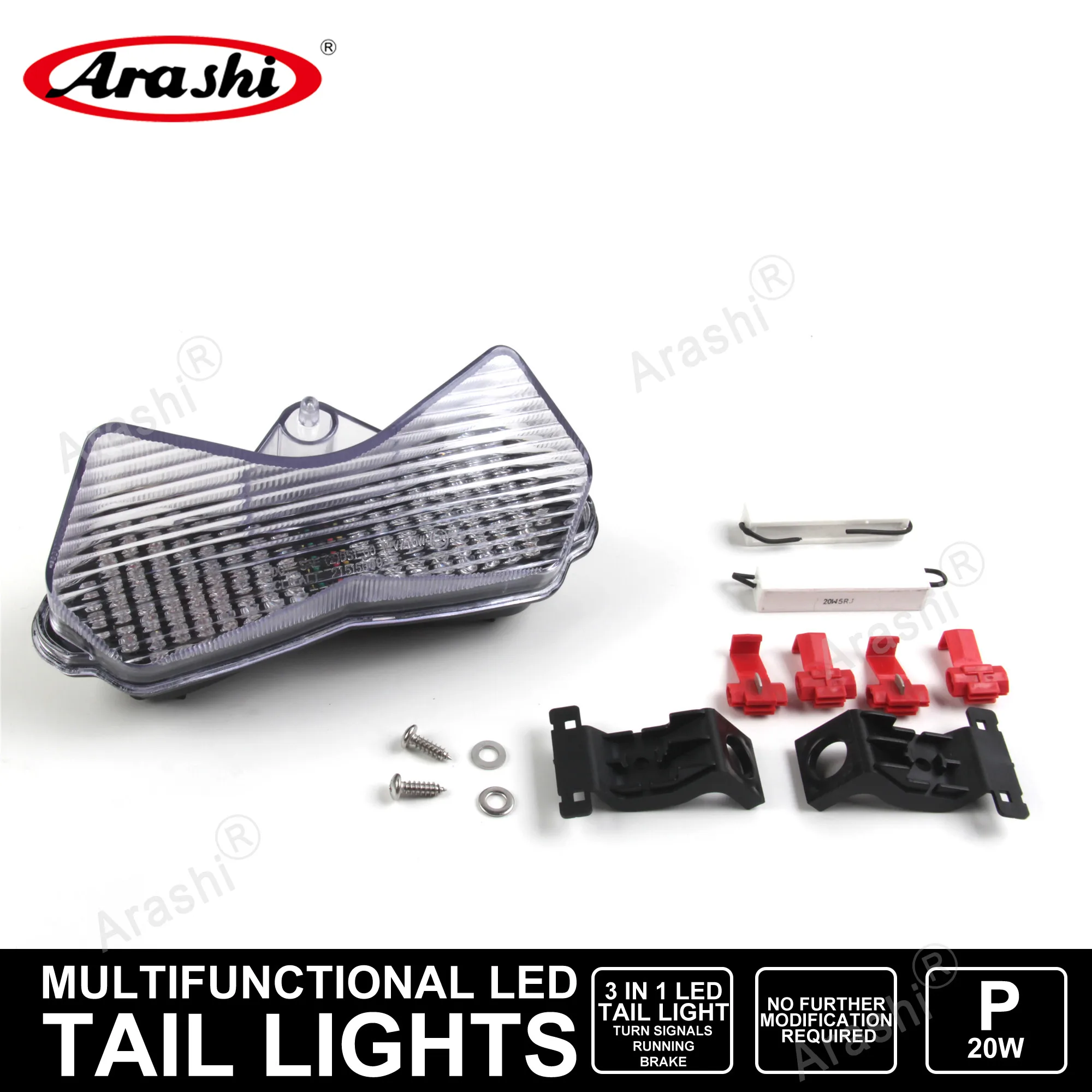 

Arashi For KAWASAKI 03-04 ZX-6R 636 03-06 Z1000 ZX 6R Z 1000 Motorcycle Turn Signal Tail Lights LED Brake Lamps