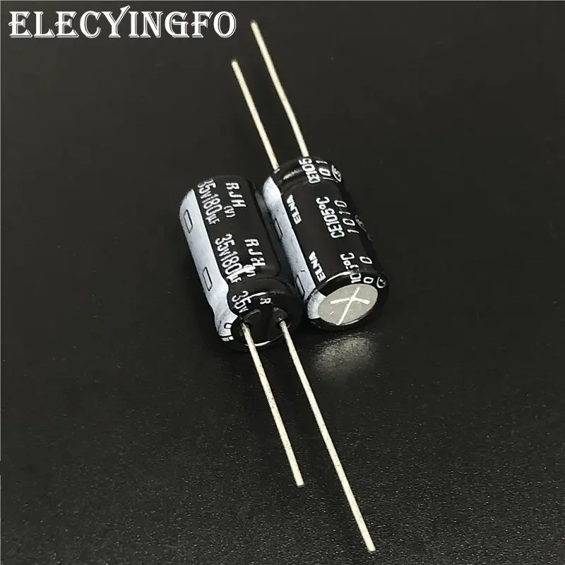 10pcs/50pcs/200pcs 180uF 35V180UF  Japan ELNA RJH 8x15mm Low Impedance High Reliability 35V180uF Audio grade Capacitor