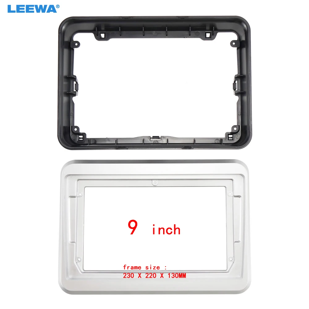 

LEEWA Автомобильная аудиосистема 9 дюймов с большим экраном, головное устройство, панель приборной панели, комплект рамки, адаптер для Suzuki Spacia 2017+, рама радиоприемника # CA7922