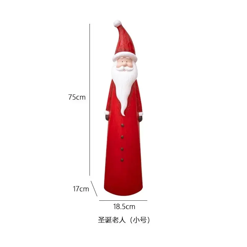 Metal Santa Claus Ornament, Santa Claus Christmas Tree Gift Doll Scene Ornament
